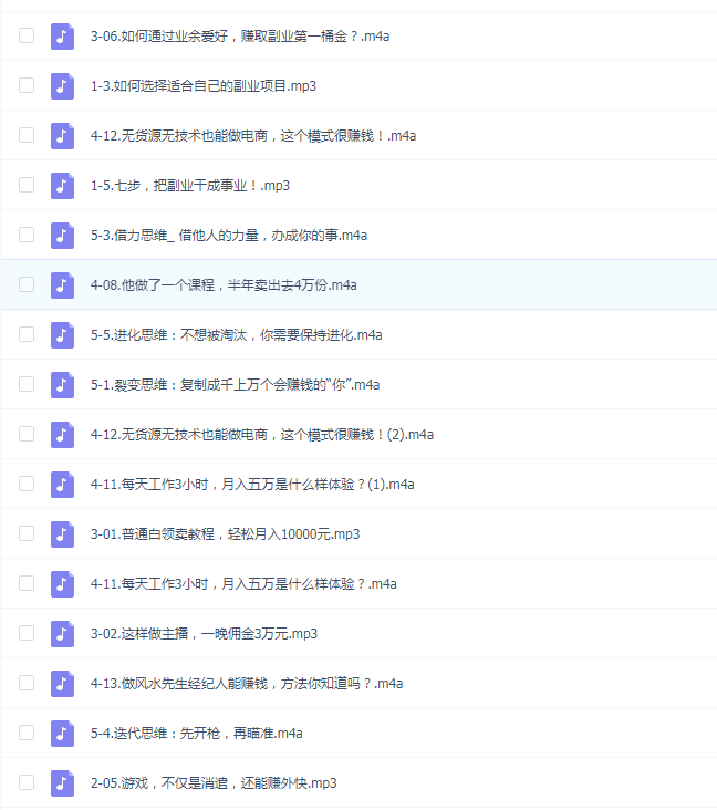 《39个副业赚钱项目》没钱没人脉也能每年多赚10万!