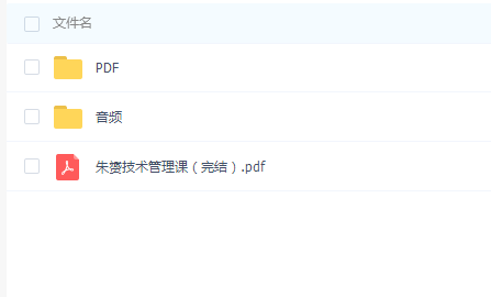 PDF音频 朱技术管理课(完结),pdf