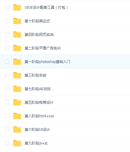 2018最新黑马整套UI、UE视频教程