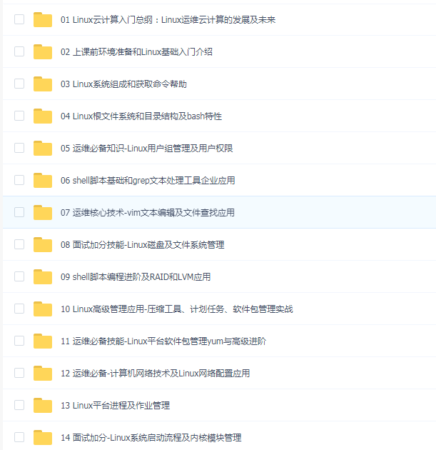 2018 马哥Linux高端运维云计算就业班【30G】