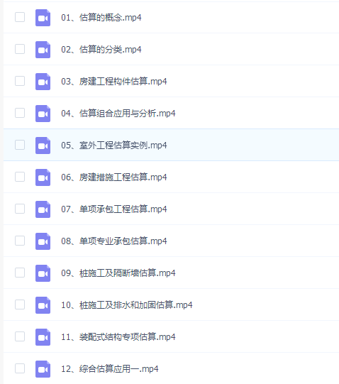 工程造价估算方法与实例