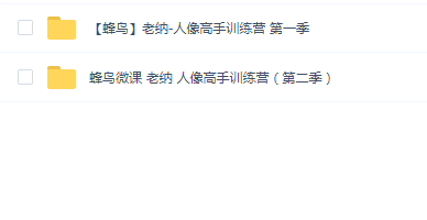 【蜂鸟】老纳-人像高手训练营