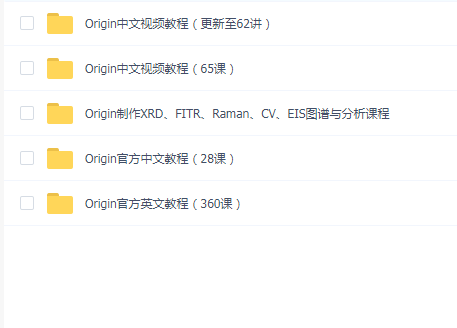 最强大的Origin课程,没有之一,四大系列520节课