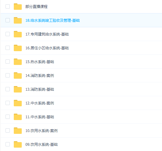 建筑给排水设计实操培训-速成班