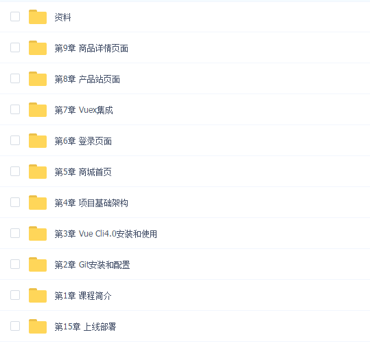 Vue全家桶实战 从零独立开发企业级电商系统(免费升级Vue3.0)