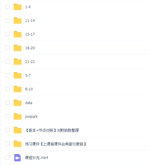 八斗学院大数据培训第六期全套视频
