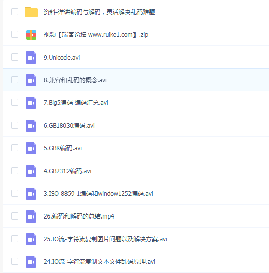 黑马程序员 - 详讲编码与解码,灵活解决乱码难题(完整资料)