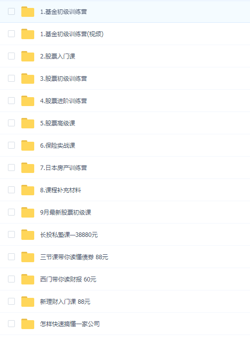 长投学堂(股票基金房产理财)全系列课程