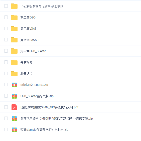 深蓝学院-视觉代码