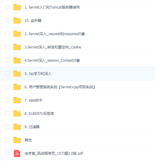 2018尚学堂JAVA-Servlet和JSP(JAVAEE基础)