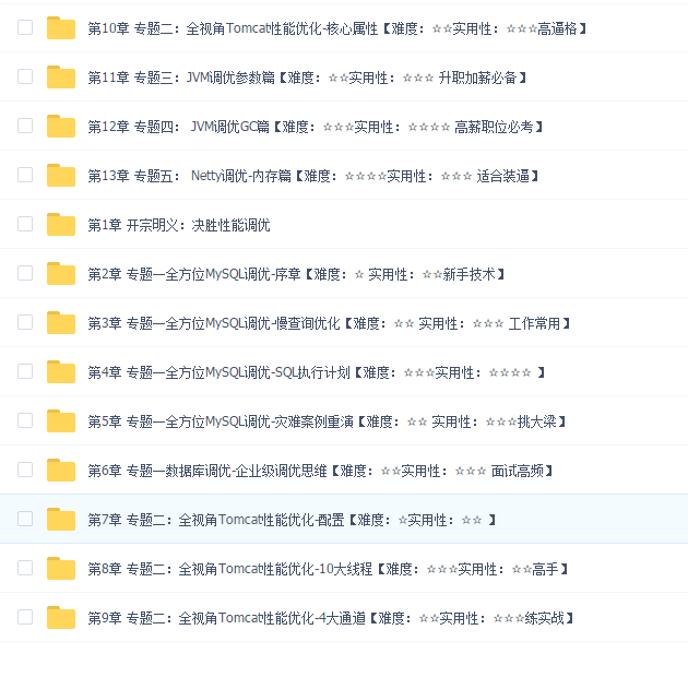 从零开始学调优-Java 全技术栈企业级性能调优万花筒