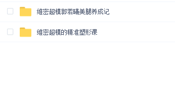 维密超模塑形和美腿课