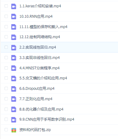 深度学习框架之Keras零基础快速入门学习教程