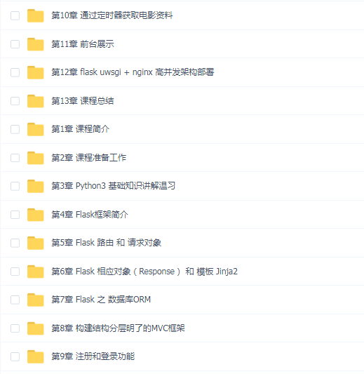 Python Flask快速入门与进阶
