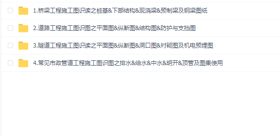 (桥梁道路隧道常见市政管道)工程施工图识读