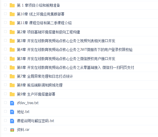 小滴(D)课堂:Spring Boot 2.x整合微信支付在线教育网站高级项目实战视频课程