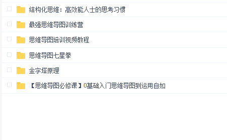 思维导图教程合计6合一