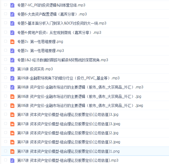 秦小明金融训练营(第8期)