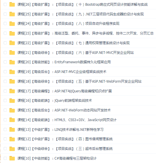 喜科堂 零基础.Net全栈开发