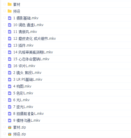 luna花间摄影学院vip课程