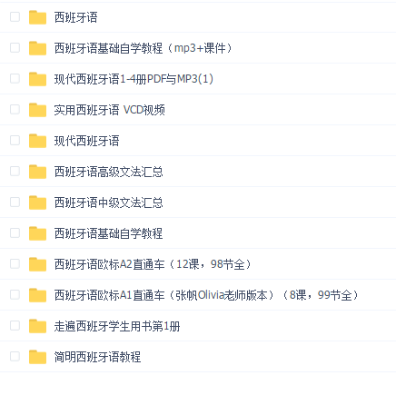 西班牙语基础进阶A1A2