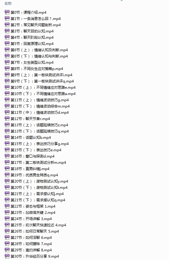 浪迹·2021版升华聊天集训营2.0