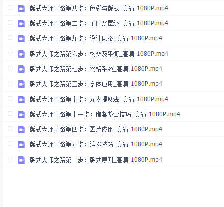 【版式大师之路全套】11种排版技巧理论与实操