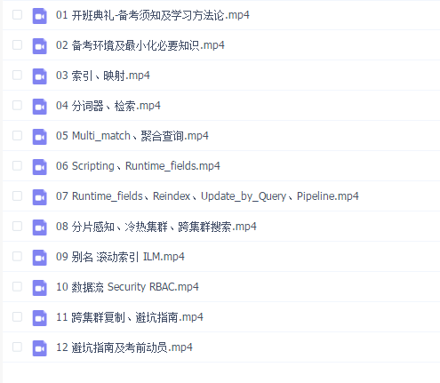 Elastic认证特训班(马士兵教育)