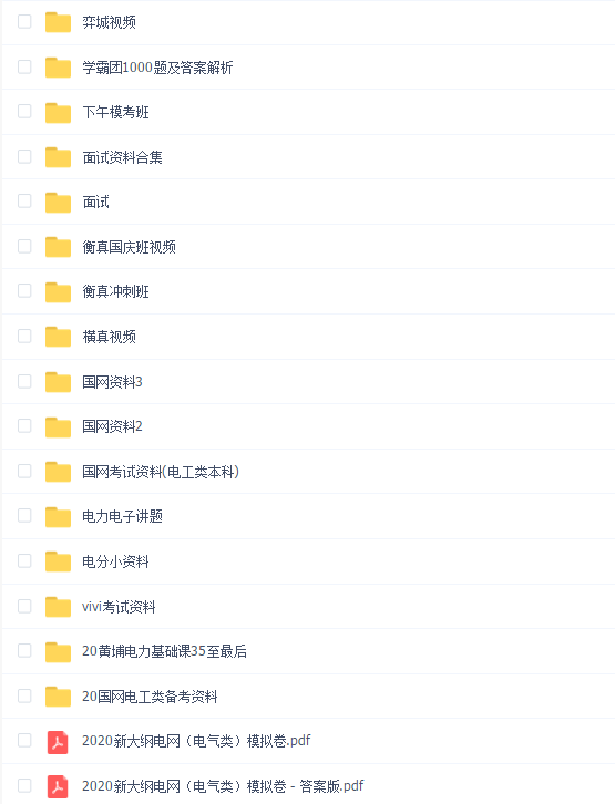 国网电气类考试资料(1068G)