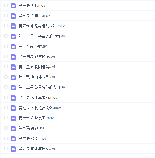 《著名画家课程》贵哥美术基础中文讲解教学视频教程