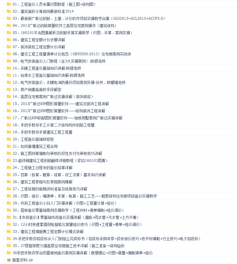 【价值9999元】筑龙造价全专业
