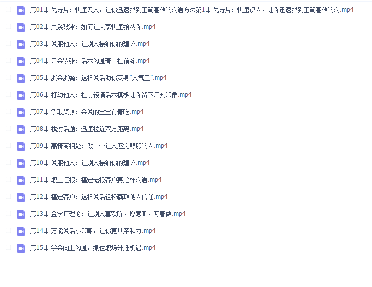 15堂实用有效的高情商沟通课