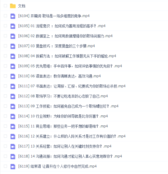 陈军《14讲提升职场竞争力》