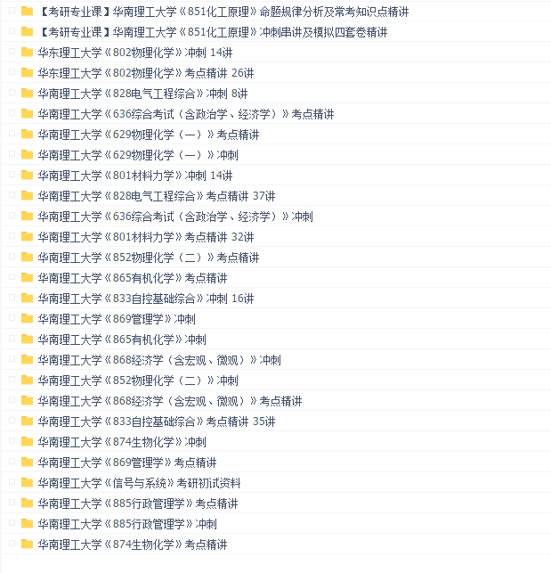 华南理工大学考研教程合集