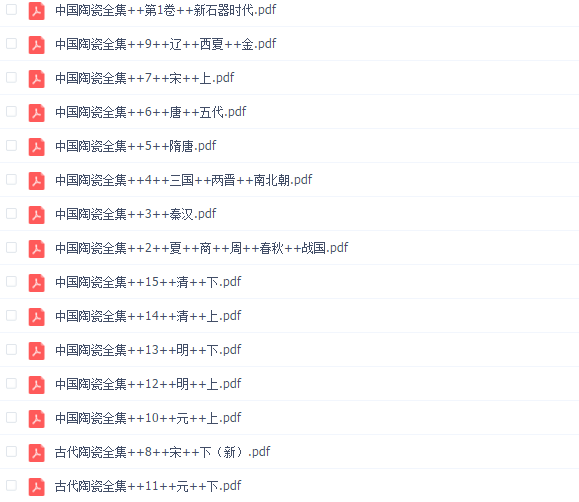 中国陶瓷全集