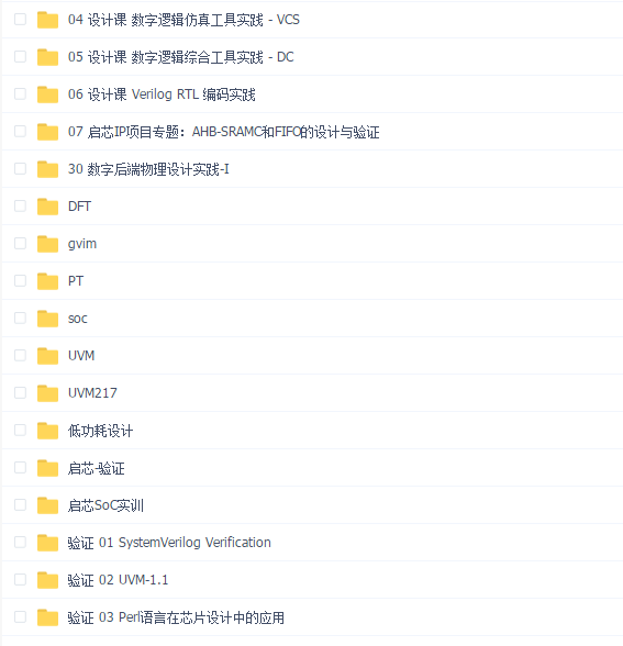数字IC启芯视频合集