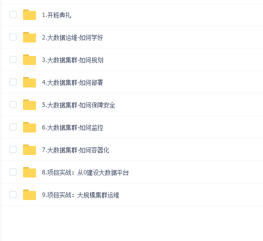 大讲台 大数据运维尖刀班(1期)
