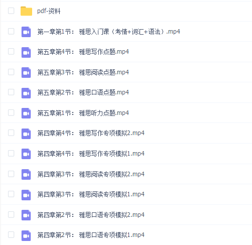 【雅思通关】全程班1018-完