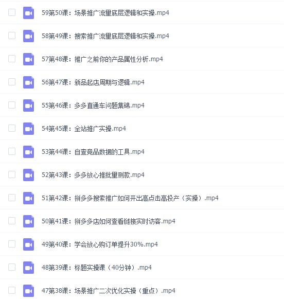 拼多多高级运营增长实战训练营,充分应用你的流量