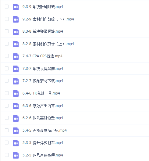 TikTok海外短视频线上陪跑训练营