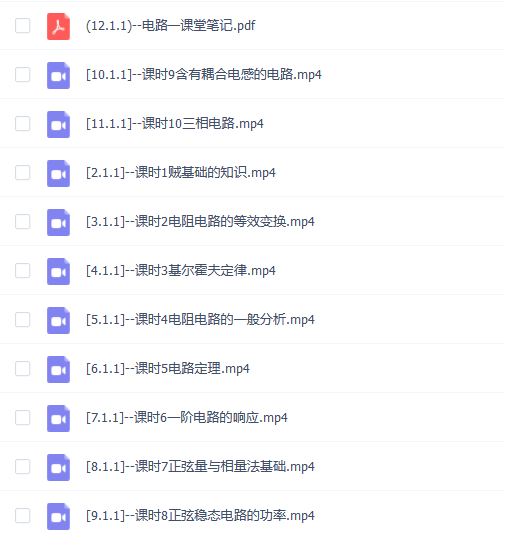 【电路】电路期末考试不挂科期末突击课