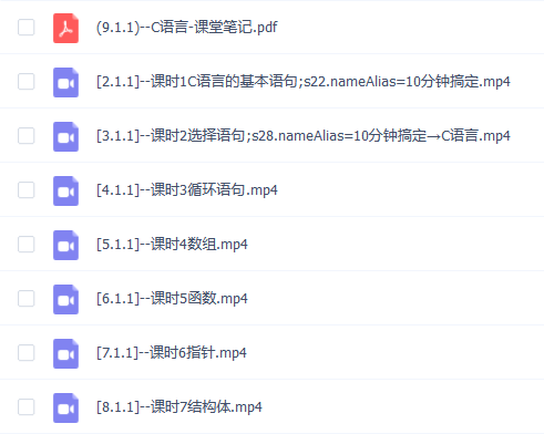 【C语言】C语言期末考试不挂科期末突击课