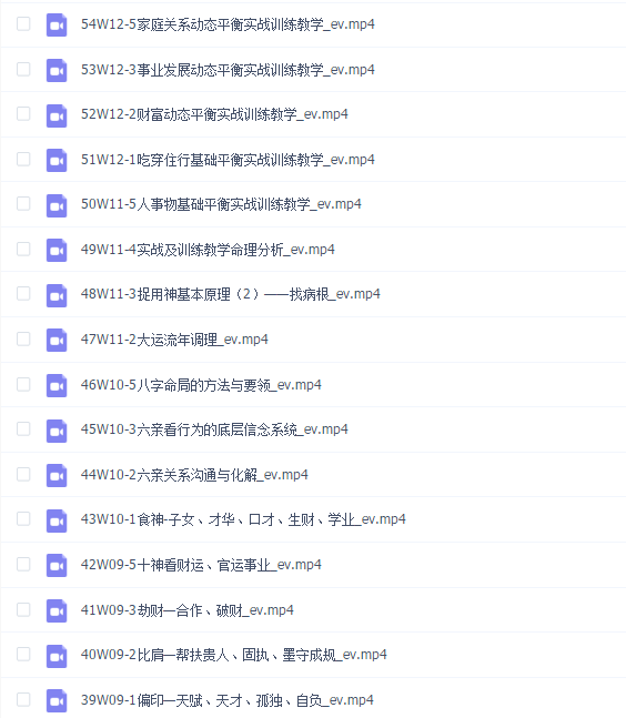 国学易经-四柱八字算法实战班