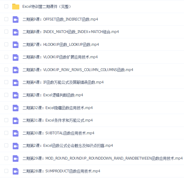 Excel函数公式初级班丨从此拒绝加班 李锐(二期)