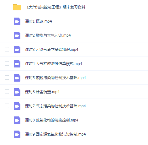 【大气污染控制工程速成】大气污染控制工程速成期末考试不挂科期末突击课
