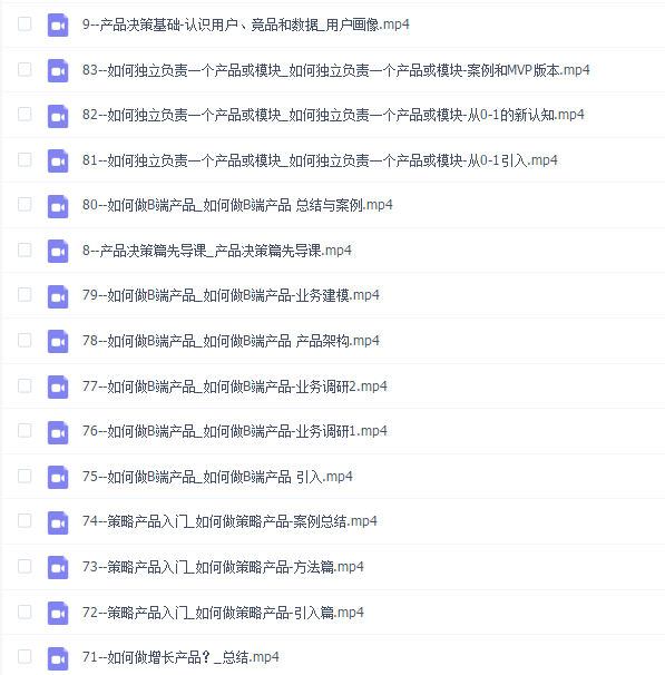 林木产品经理进阶课程