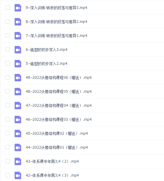 吕峥峥素描全新头像体系课