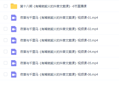 《有嘴就能火的抖音文案课》第十八期