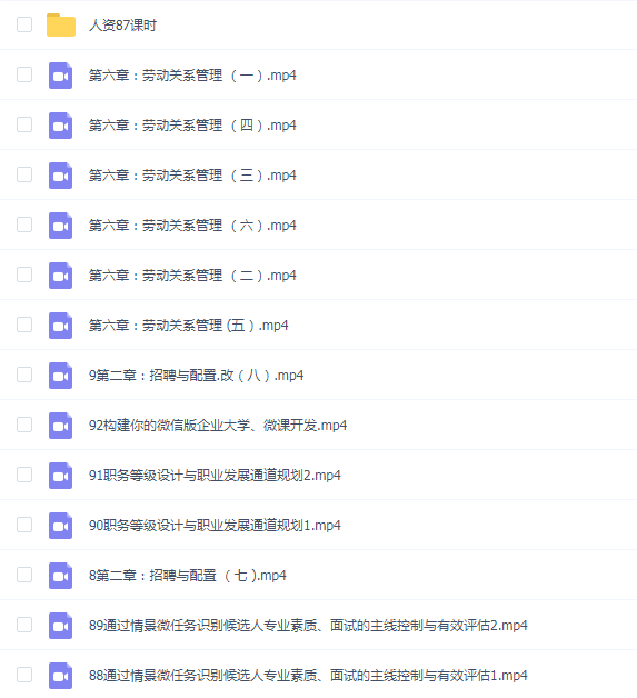 人力资源管理师 88课时