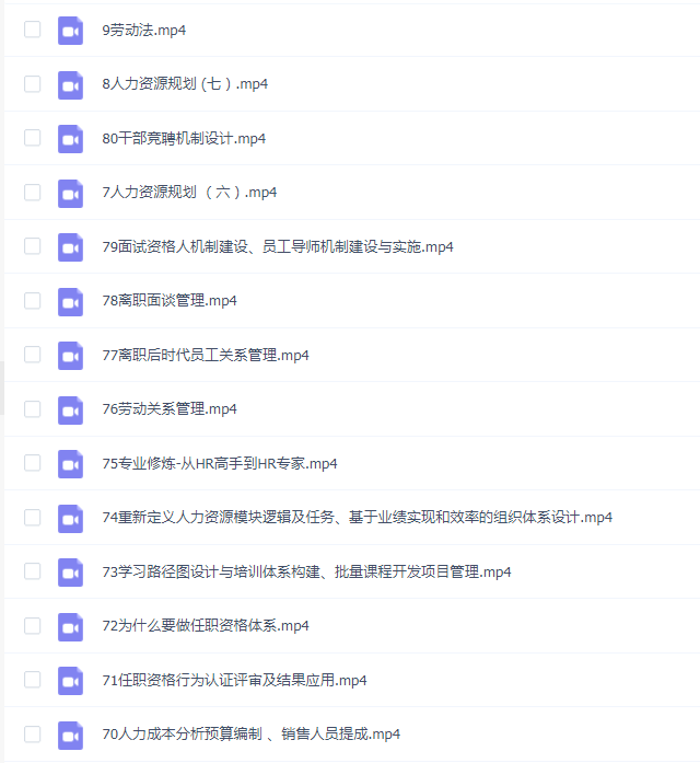 企业人力资源管理师培训课程